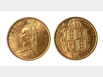 1887 VICTORIA JUBILEE HEAD GOLD HALF SOVEREIGN