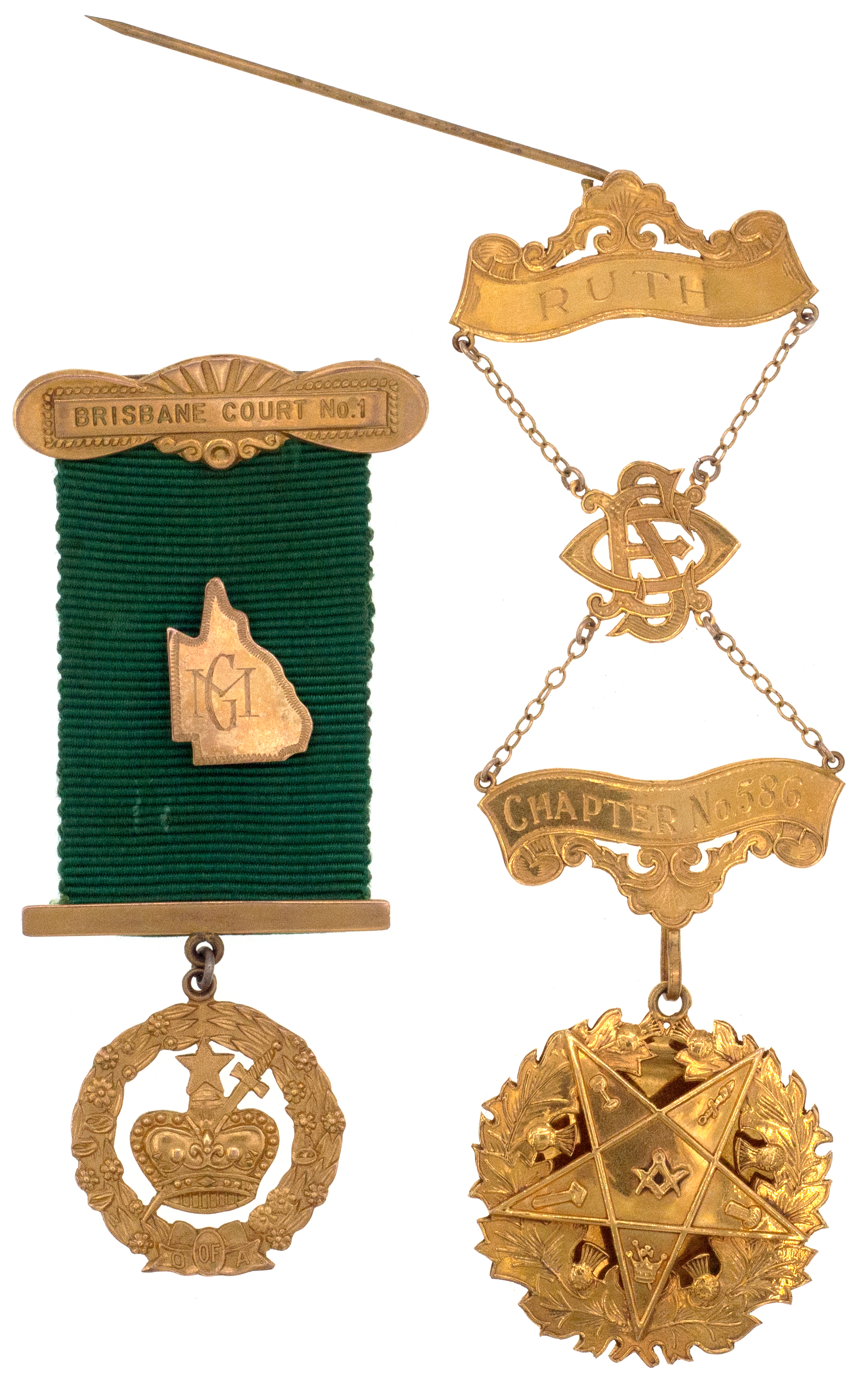 Masonic Gold Medals - Queensland VF