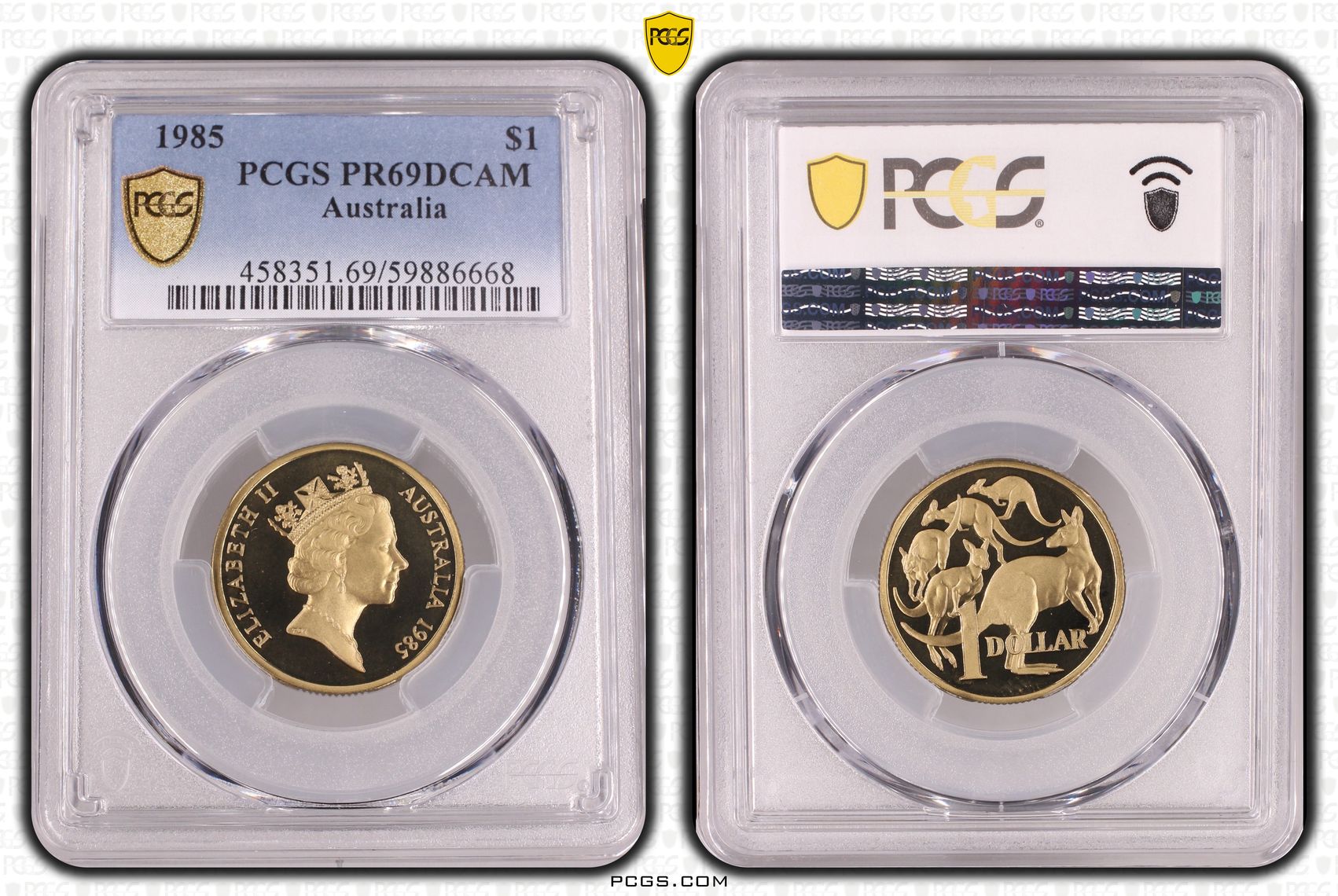 One Dollar, 1985, PCGS PR69DCAM