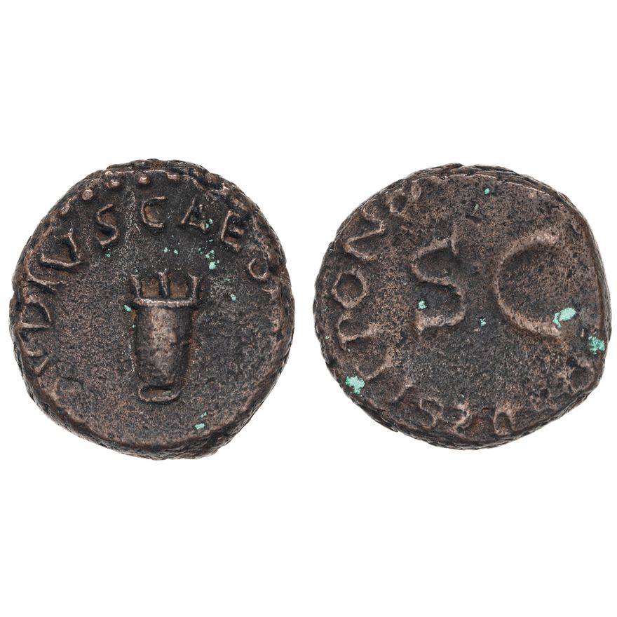 Roman Republic, Claudius - Julio-Claudian Dynasty, Quadrans, 41 AD,  aFine