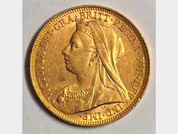 1895 VICTORIA MELBOURNE MINT OLD HEAD GOLD SOVEREIGN SCARCE