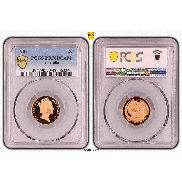Elizabeth II, Two Cent, PR70DCAM , 1987 PCGS POP - 15/0