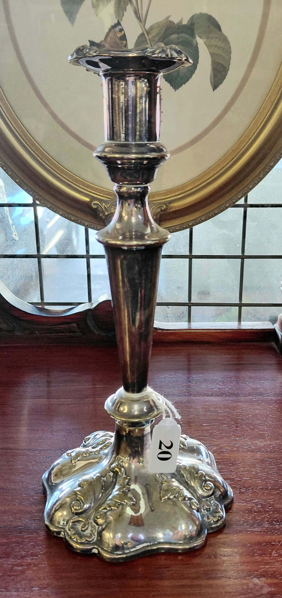VICTORIAN SILVERPLATED CANDLESTICK