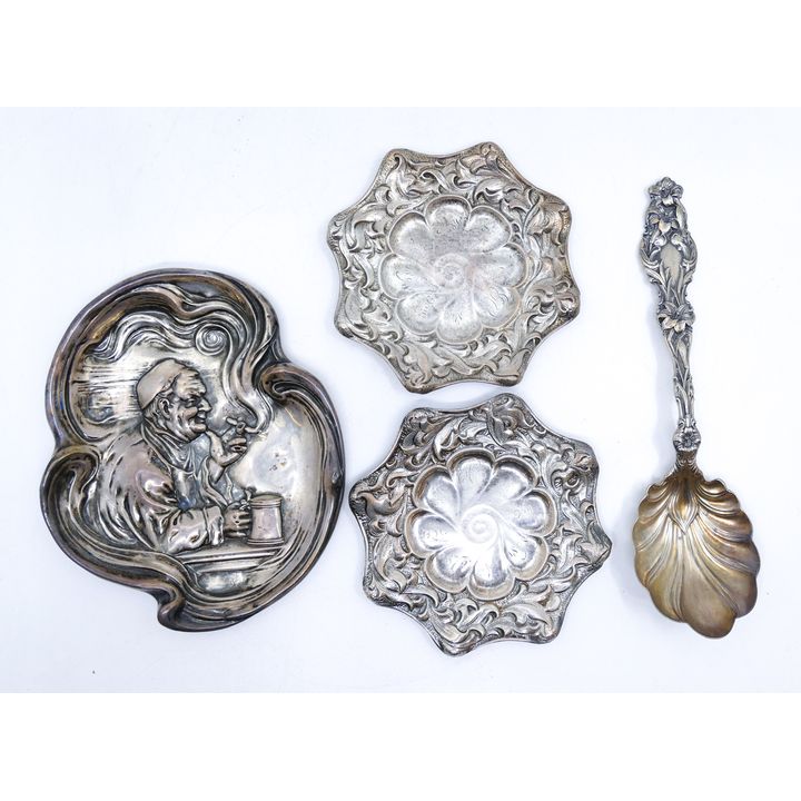 Box 4pc American Ornate Sterling Pieces - 101 Grams TW