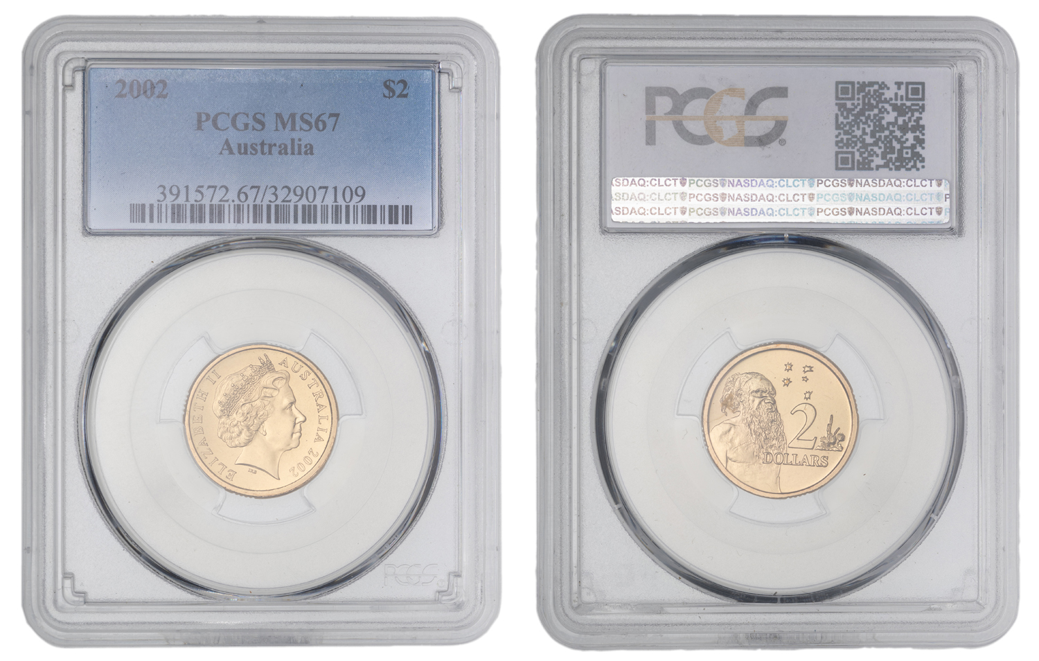 Elizabeth II, Two Dollar, 2002, PCGS MS67