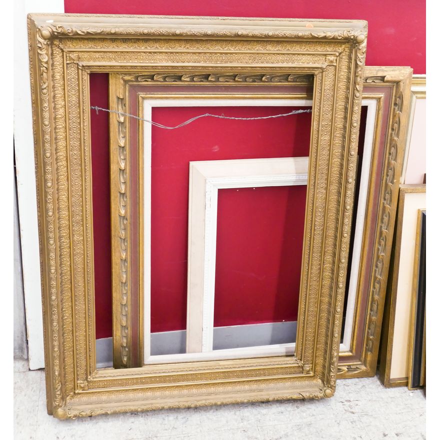 3pc Antique and Vintage Painting Frames- largest 44x23''