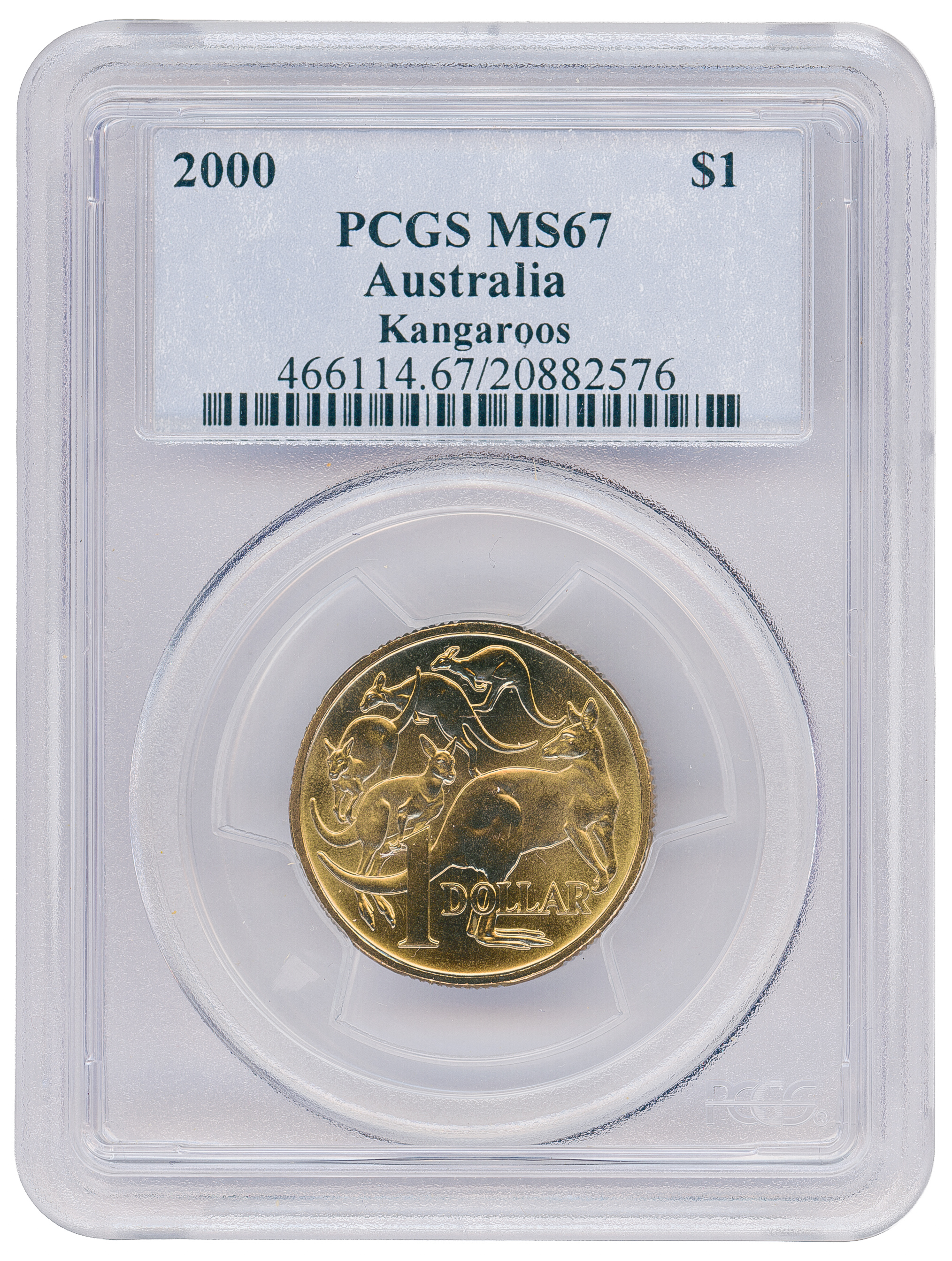 One Dollar, 2000, PCGS MS67