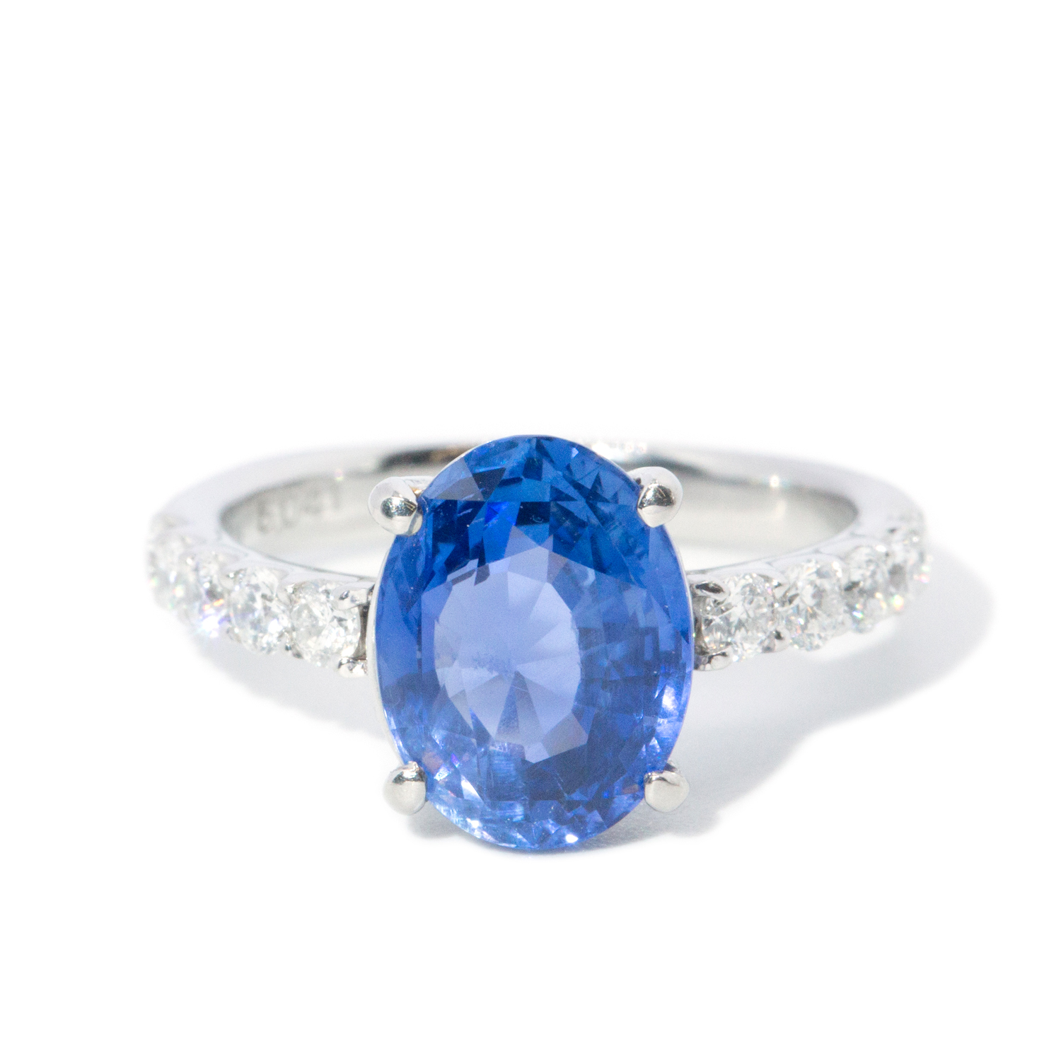 5 Carat Sapphire & Diamond Ring