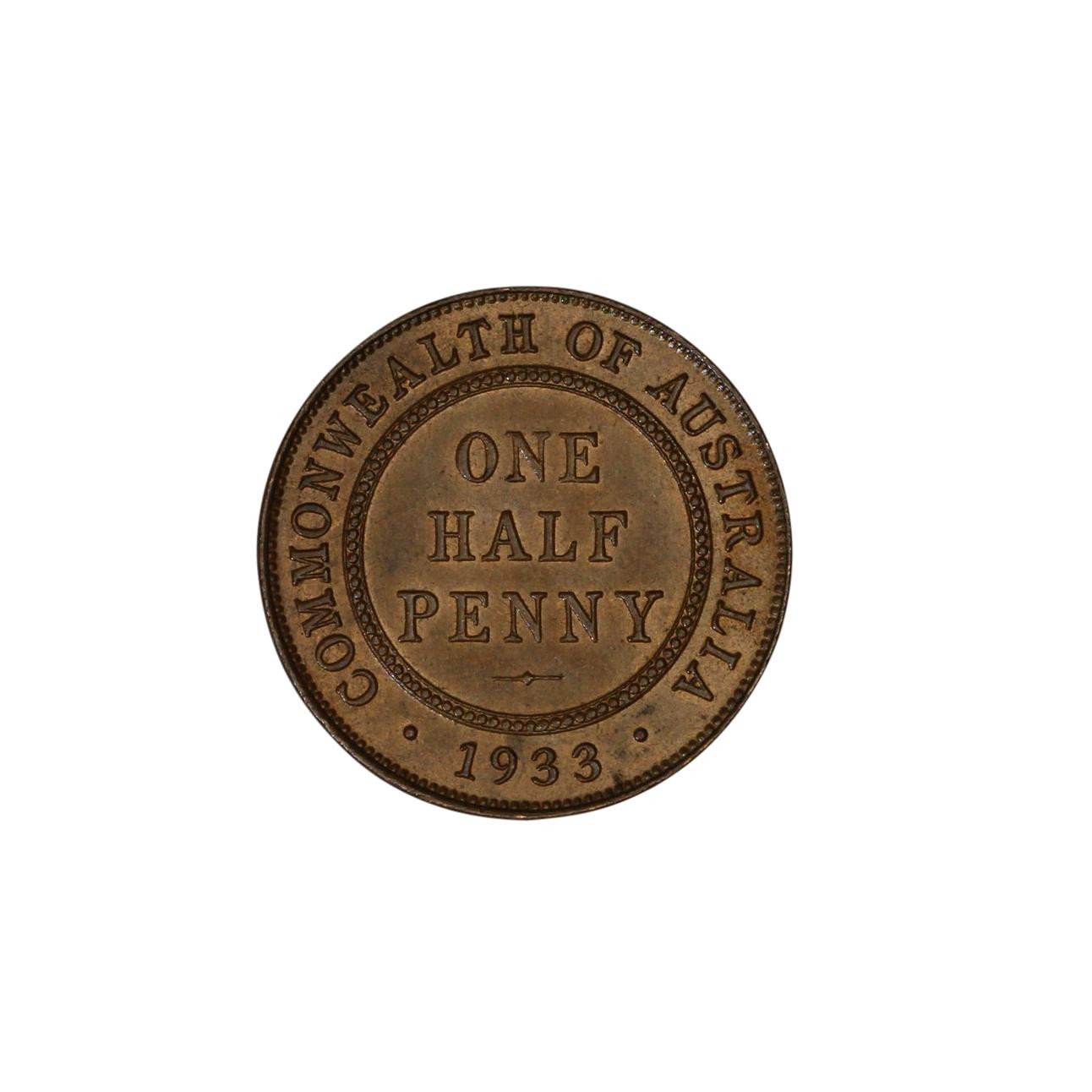 898. · George V, Half Penny, 1933, UNC