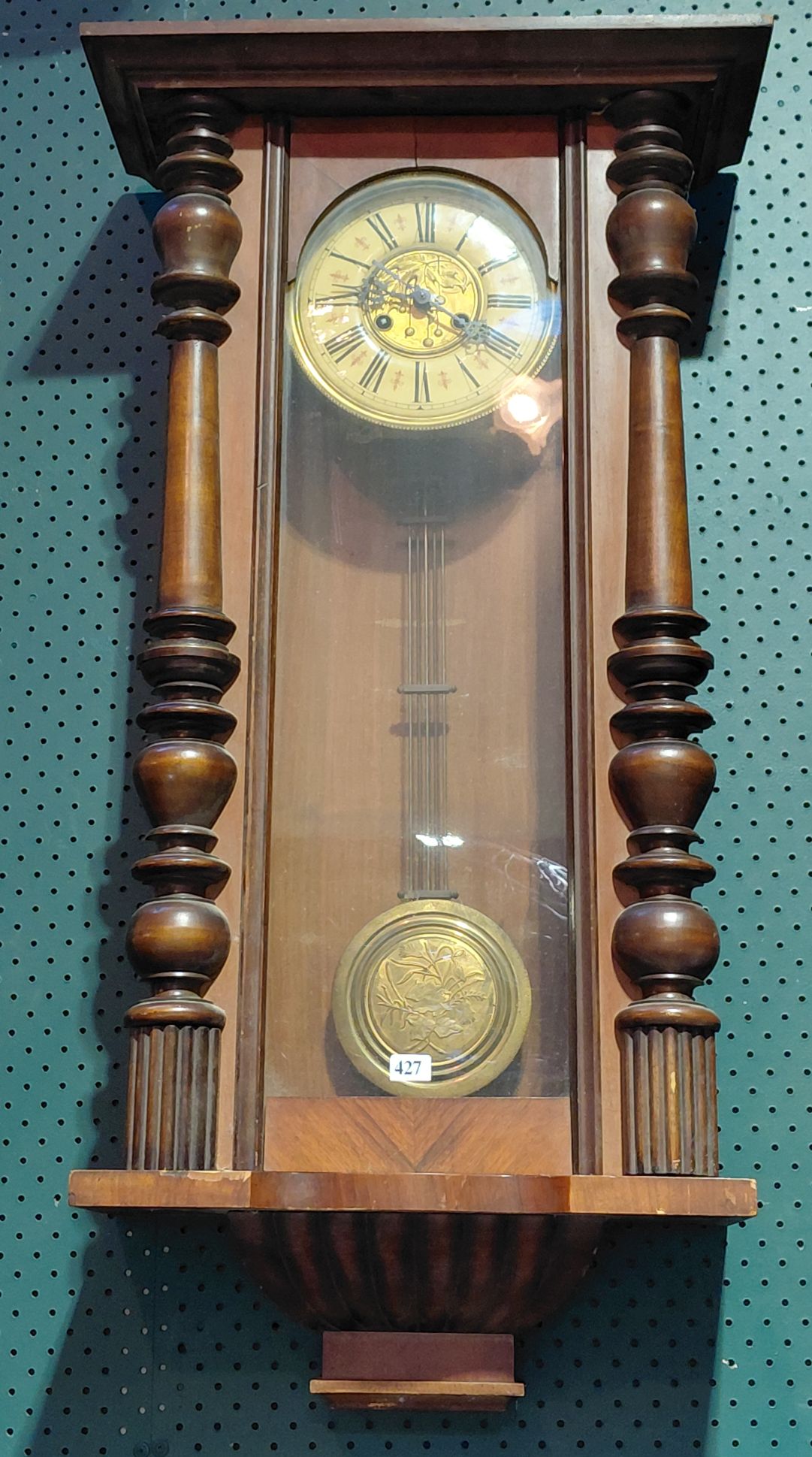 427 · VIENNA REGULATOR STYLE WALL CLOCK