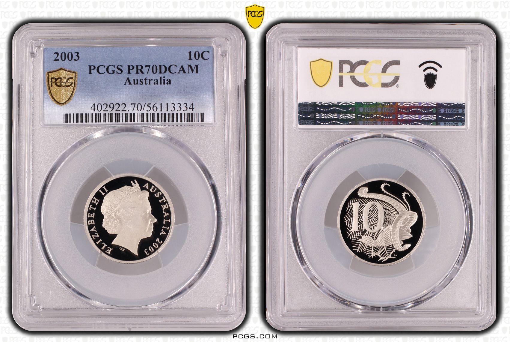 Ten Cent, 2003, PR70DCAM