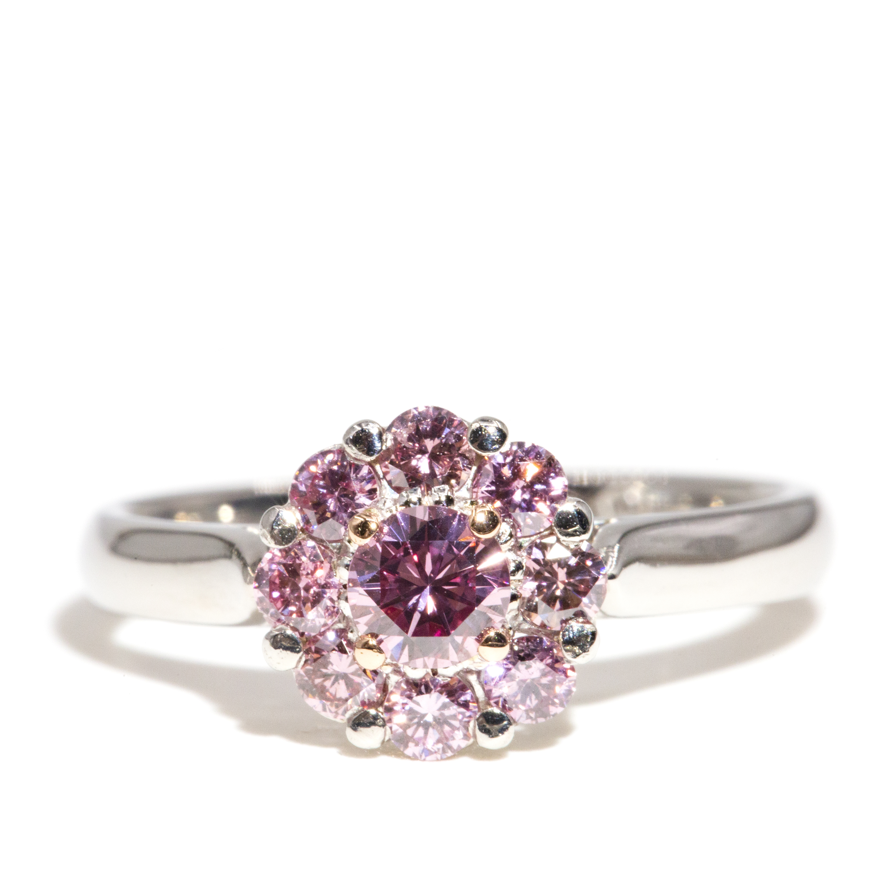 223 · Argyle Pink Diamond Cluster Ring, 2005
