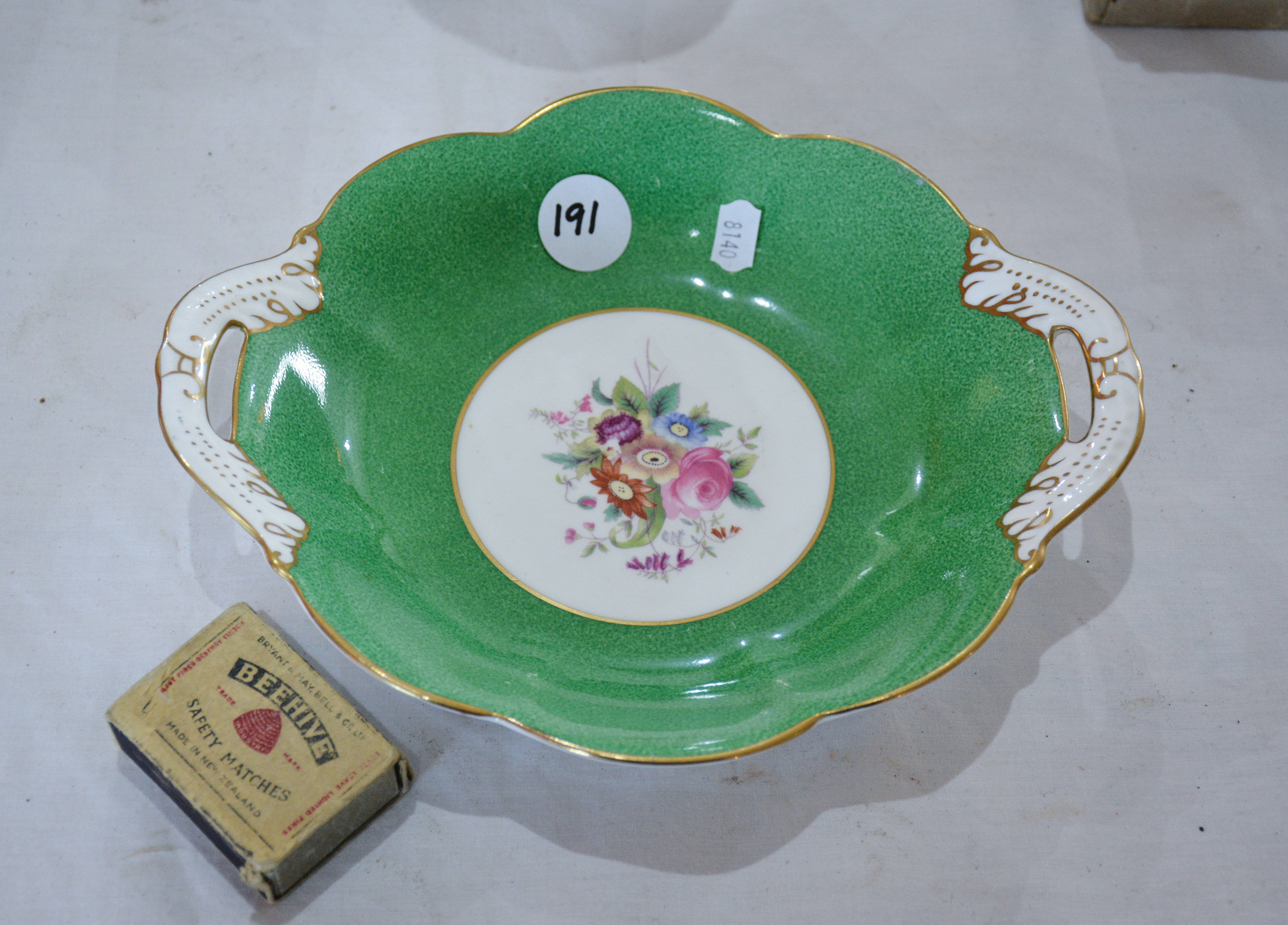 Vintage Coalport Bone China Handled Serving Dish — NZ auction result