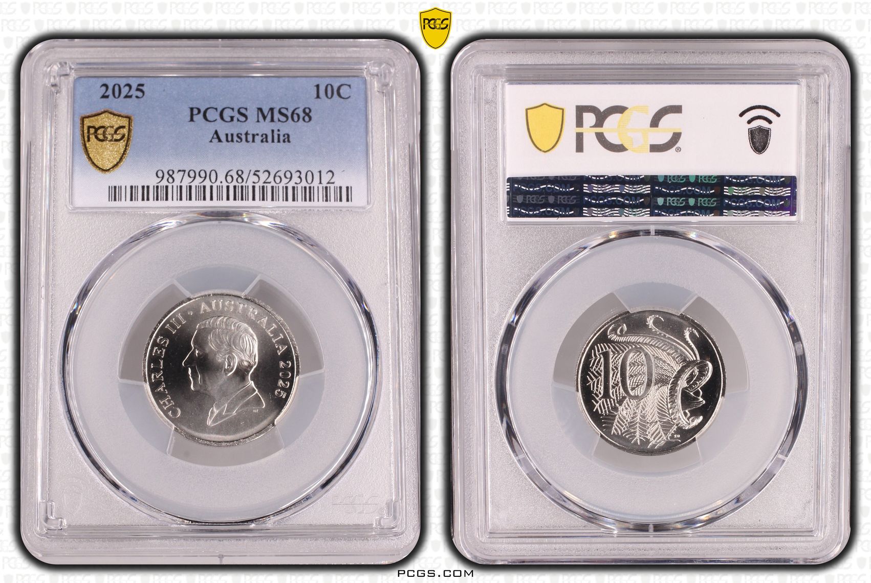 Ten Cent, 2025, PCGS MS68