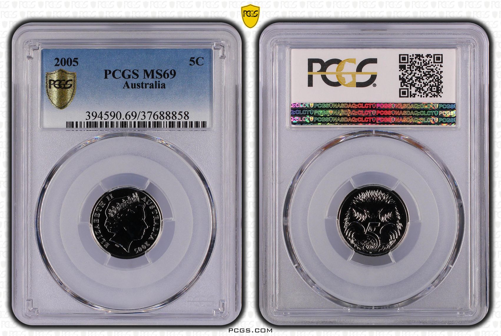 Five Cent, 2005, PCGS MS 69
