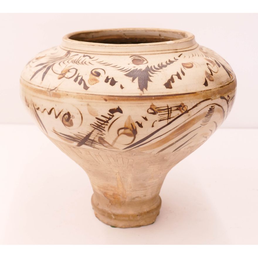 Chinese Yuan Cizhou Decorated Large Jar