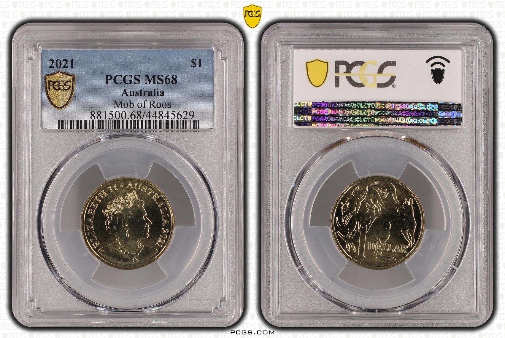 One Dollar, 2021, PCGS MS68