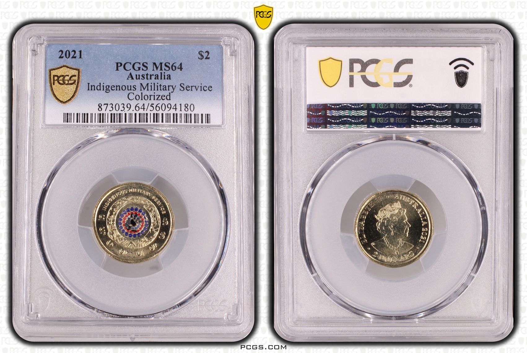 Indigenous Military Service Colorized, Two Dollar, 2021, PCGS MS64