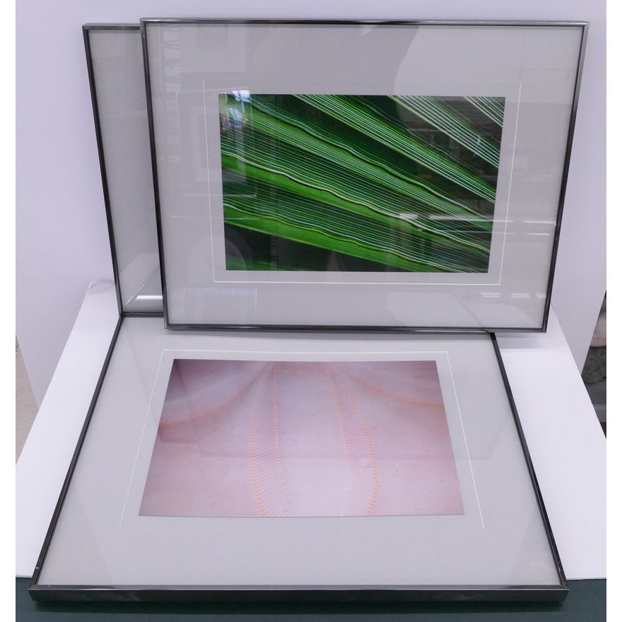 3pc Jim Laser Signed Modern Photography- framed 21x27'' each