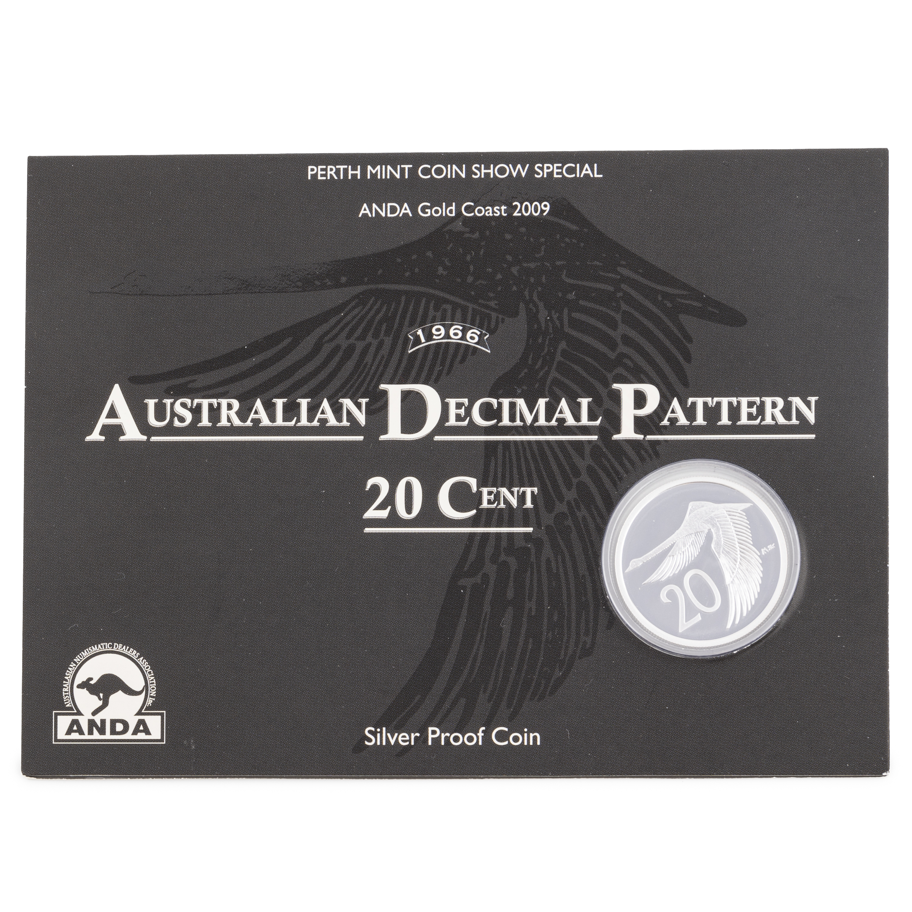 Elizabeth II, 1966 Australian Decimal Pattern - Perth Mint, Twenty Cents, 2009, FDC