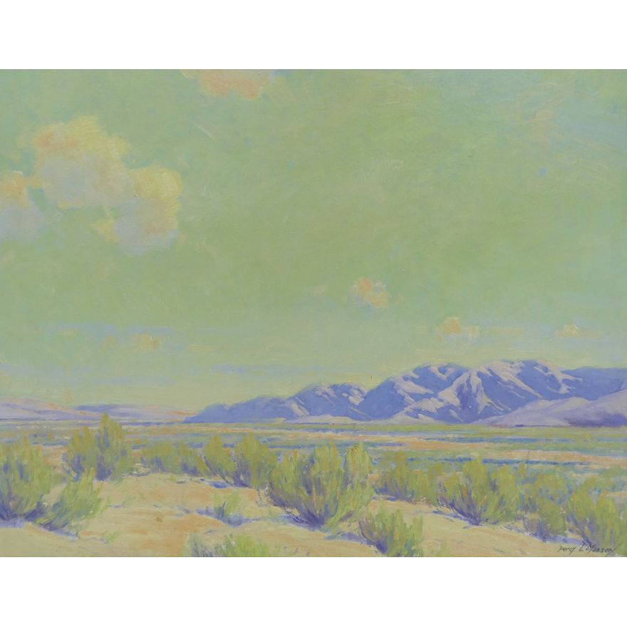 Percy Manser ''Summer at Palm Springs'' Oil