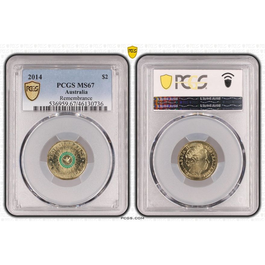 Remembrance - Colorized, Two Dollar, 2014, PCGS MS67