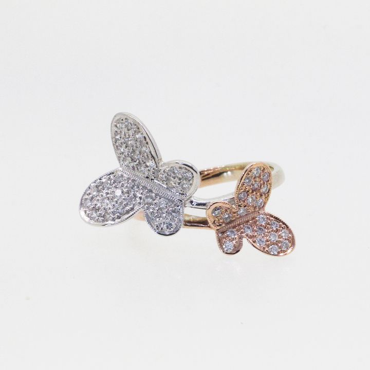 0.30ct Butterfly Diamond Ring 5.13g