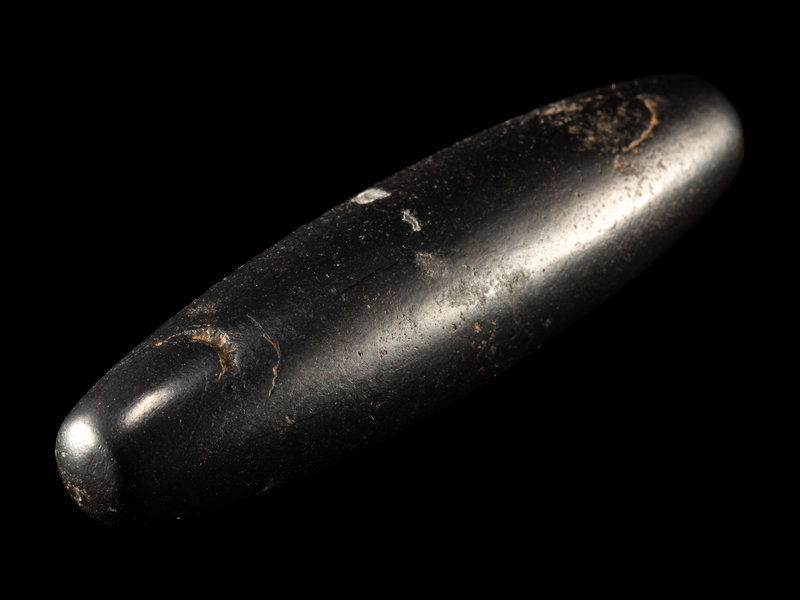 A Babylonian Hematite Weight 
Length 2 1/8 inches (5.4 cm).