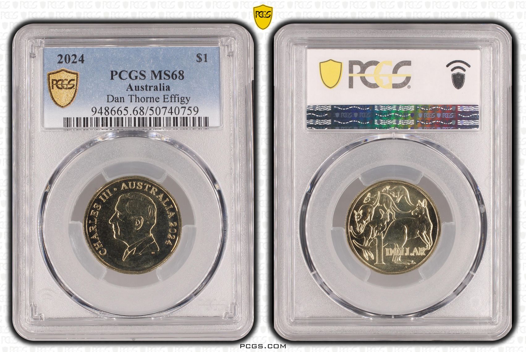 Dan Thorne Effigy , One Dollar, 2024, PCGS MS68