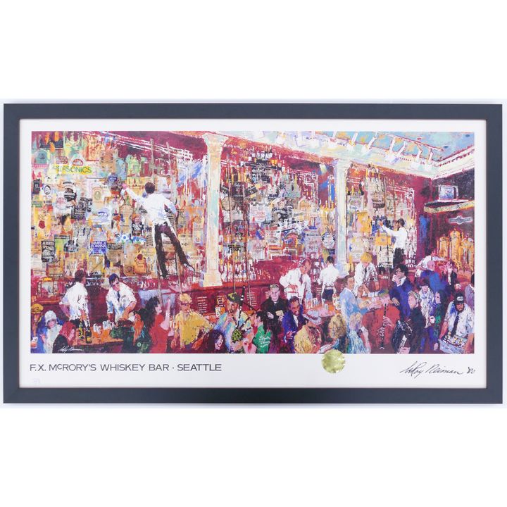 LeRoy Neiman ''F.X. McRory's Whiskey Bar, Seattle'' Lithograph