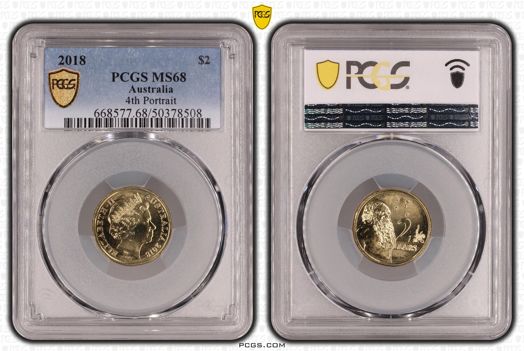 4th Portrait, Two Dollar, 2018, PCGS MS68