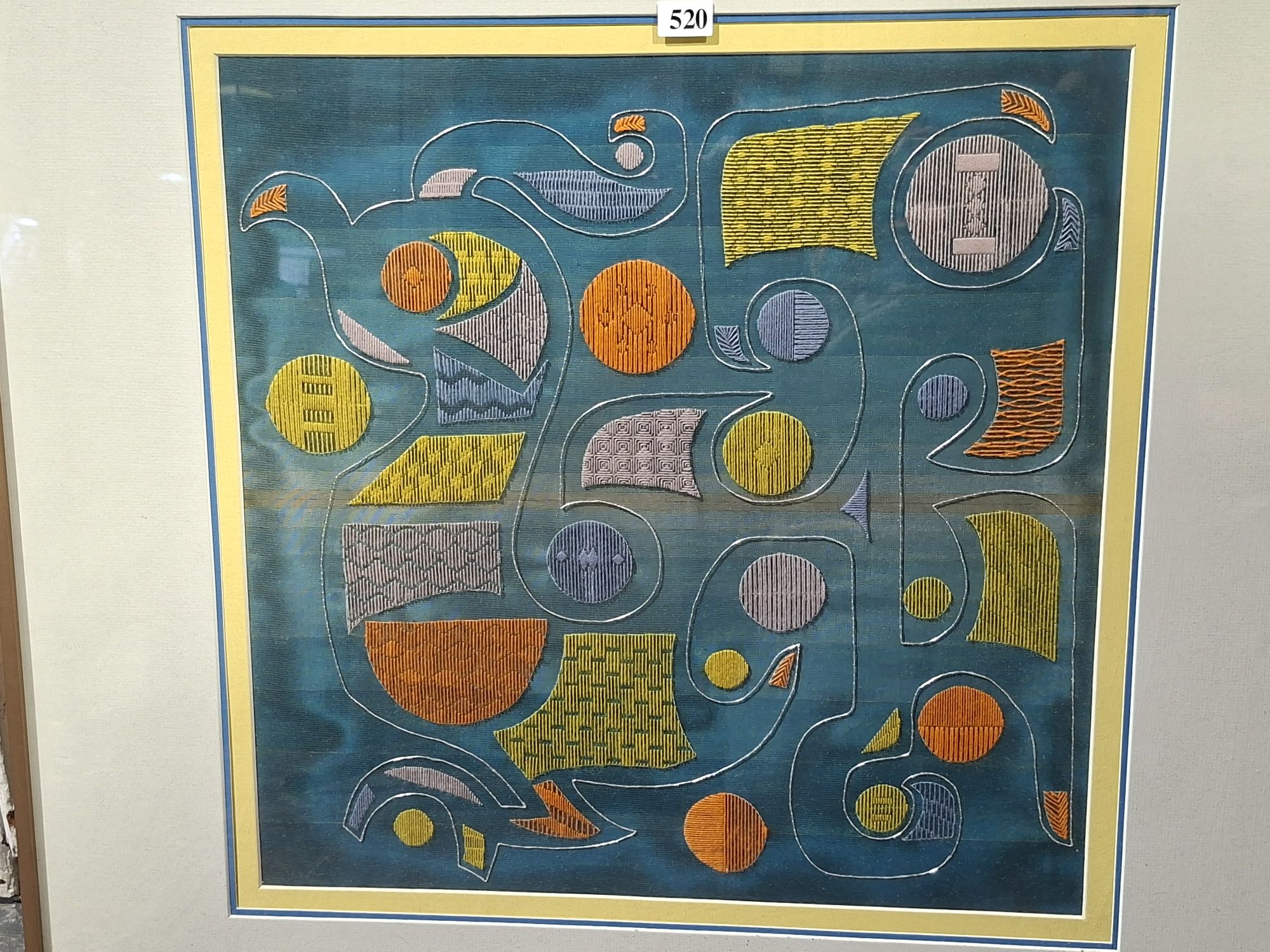 Modern Framed Textile