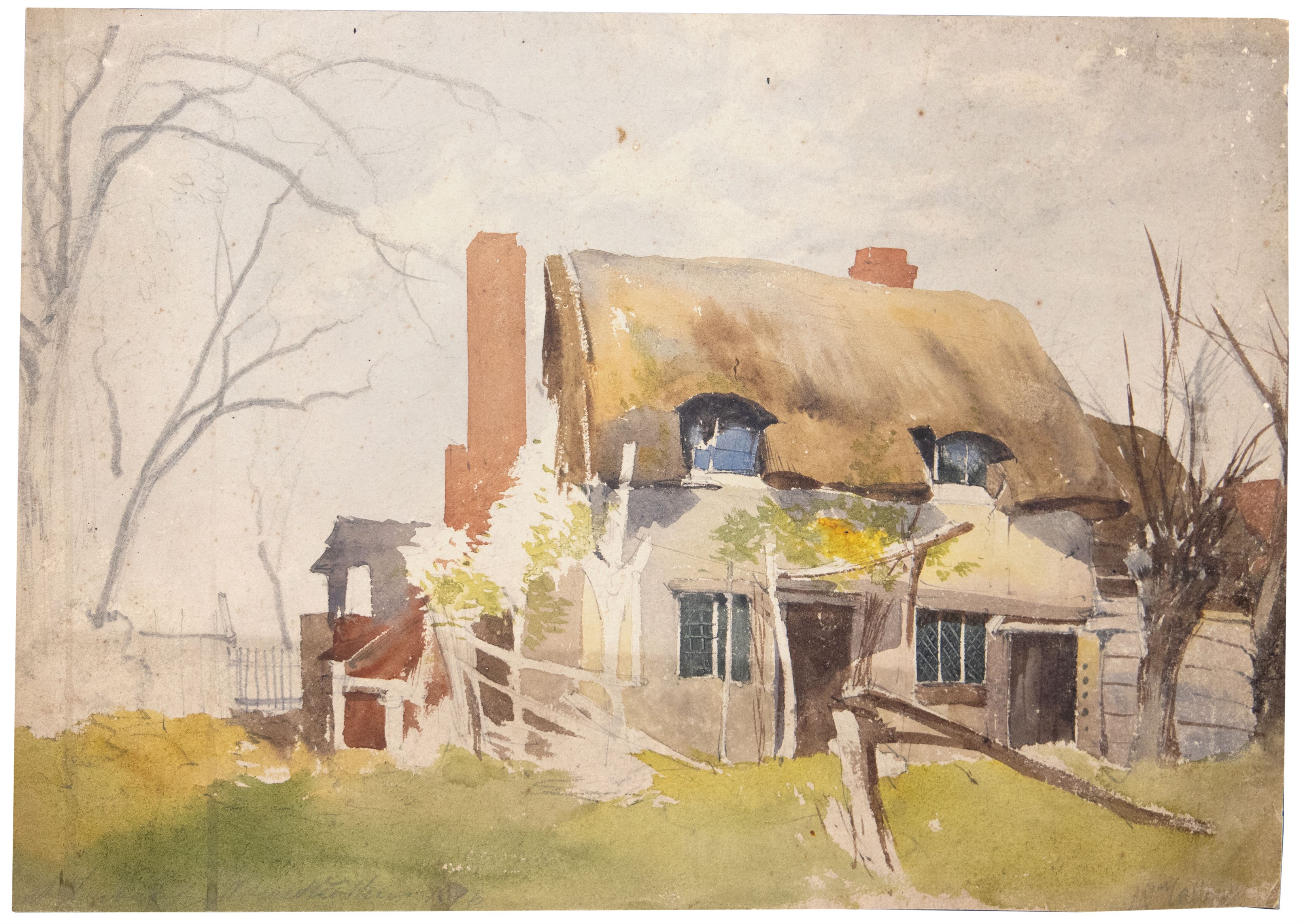 Great Britain, William Callow (1812-1908), 'Cottage Scene', 1876,