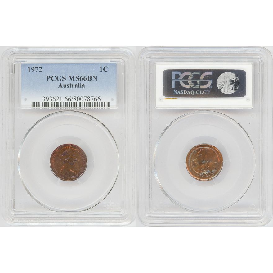 POP 1/0, One Cent, 1972, PCGS MS66BN