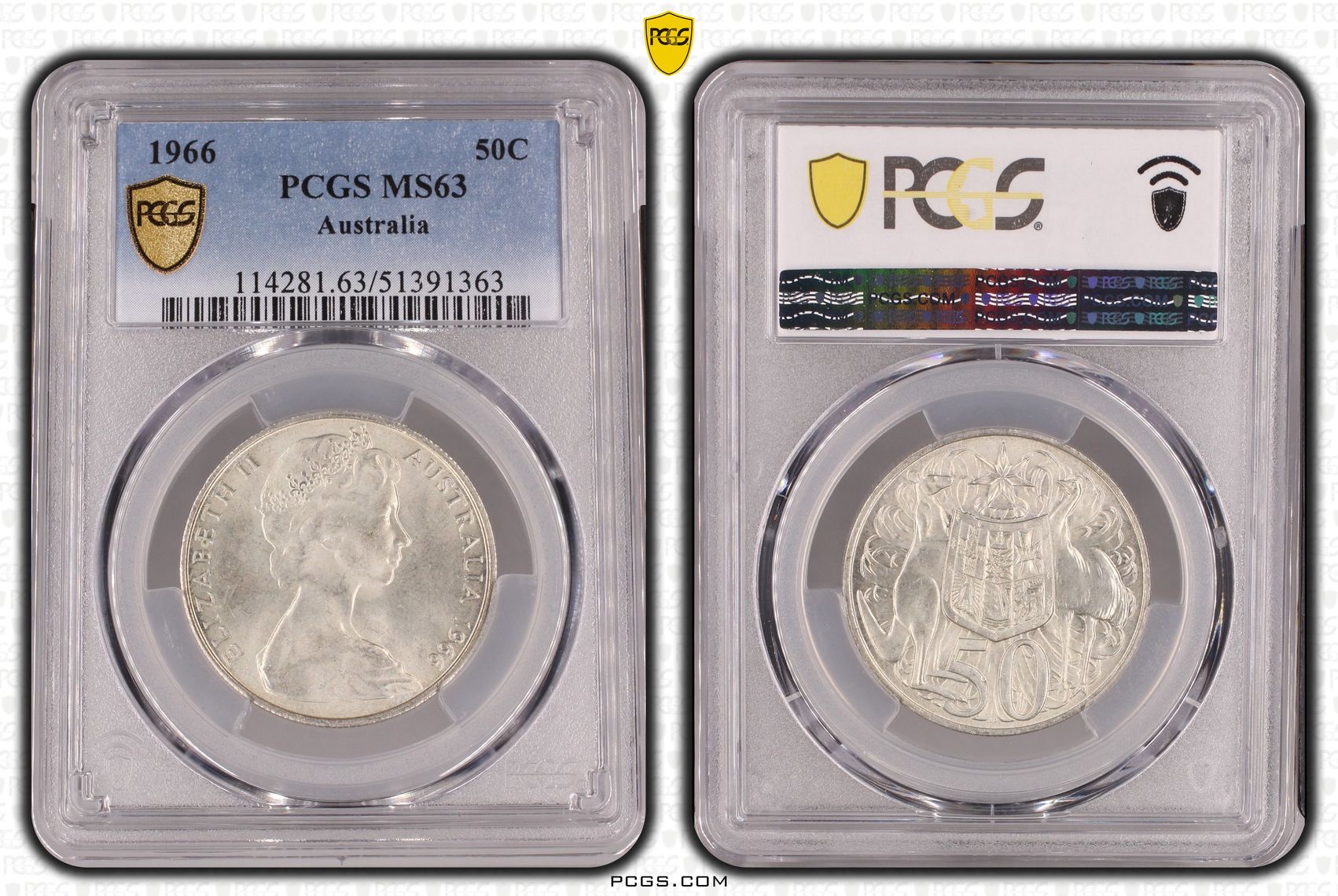 Fifty Cent, 1966, PCGS MS63
