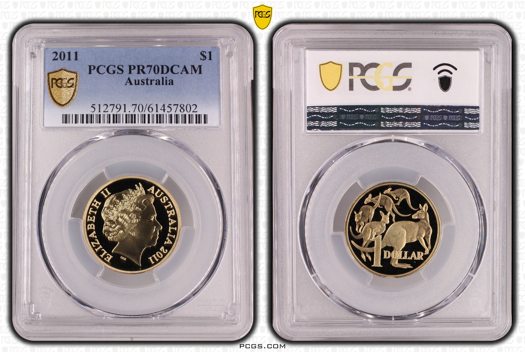 POP 18/0, One Dollar, 2011, PCGS PR70DCAM