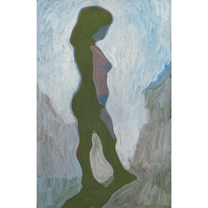 William Cumming ''Standing Girl'' Tempera on Board 17''x11''