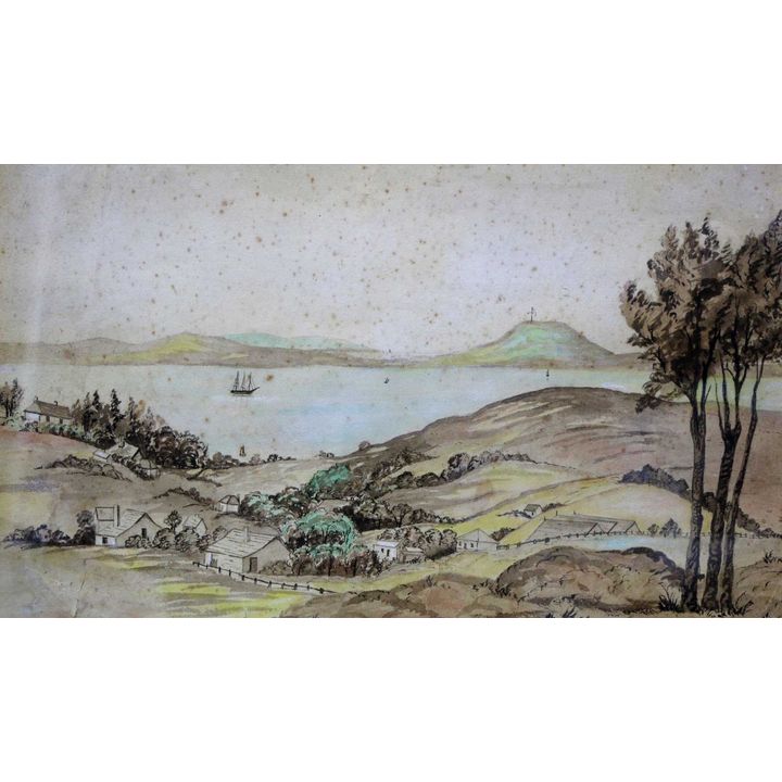 ASHWORTH, EDWARD, 1814 - 1896. - Auckland Harbour and North Shore