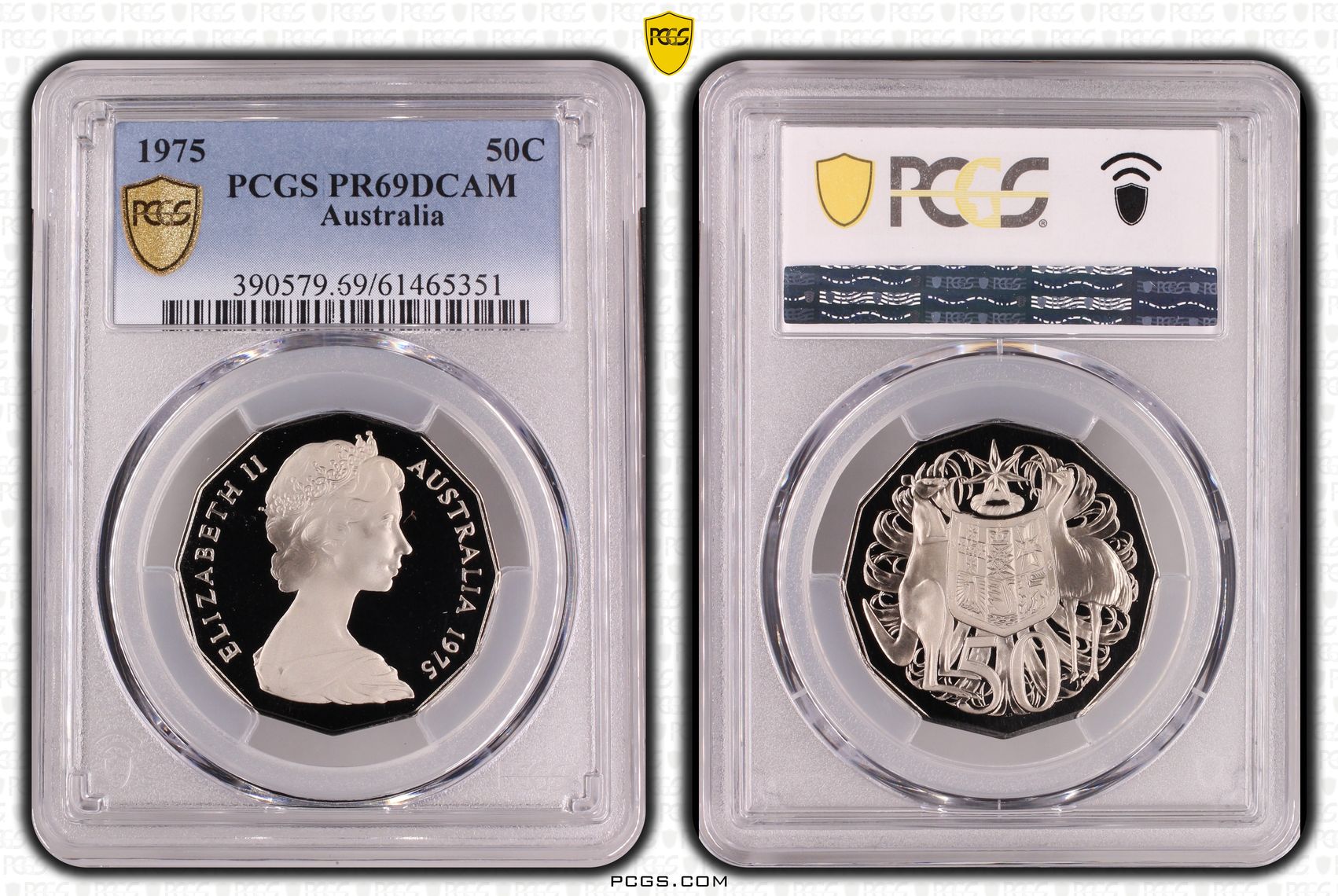 Fifty Cent, 1975, PCGS PR69DCAM