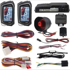 EASYGUARD 2 WAY CAR ALARM SYSTEM EC201-M9 WITH 1.73 INCH BIG LCD PAGER DISPLAY REMOTE START TURBO TIMER MODE SHOCK WARNING DC12V