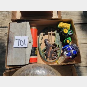 Doctor light, pick up sticks, glass stopper, other