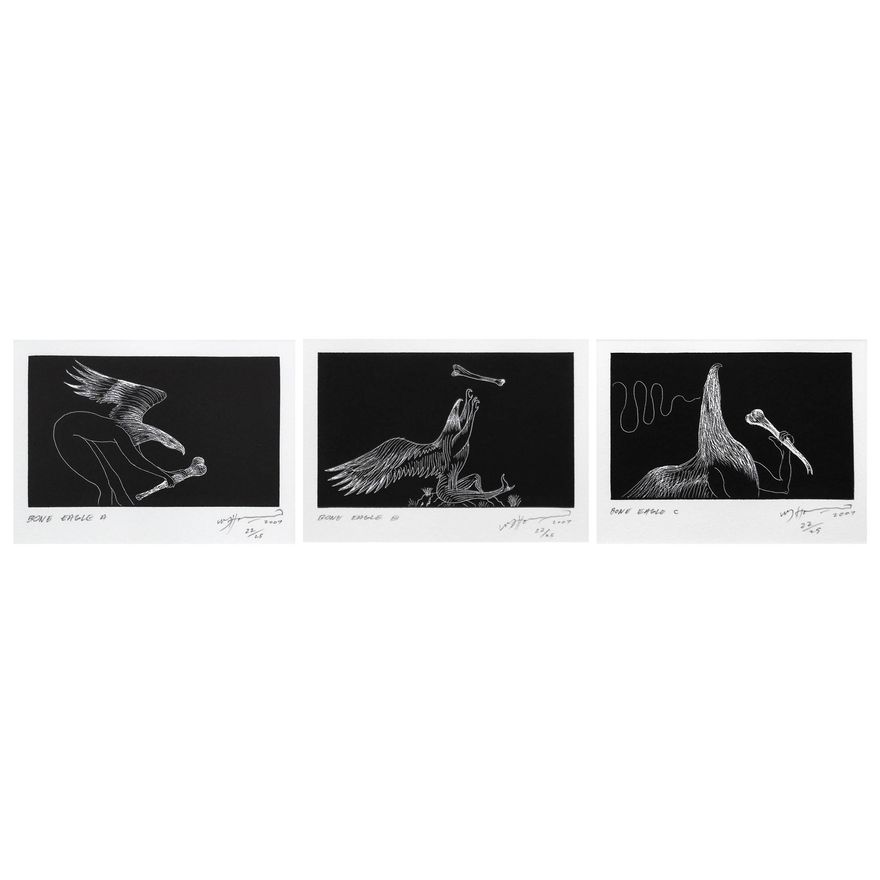Bill Hammond 'Bone Eagle A, B, C'
