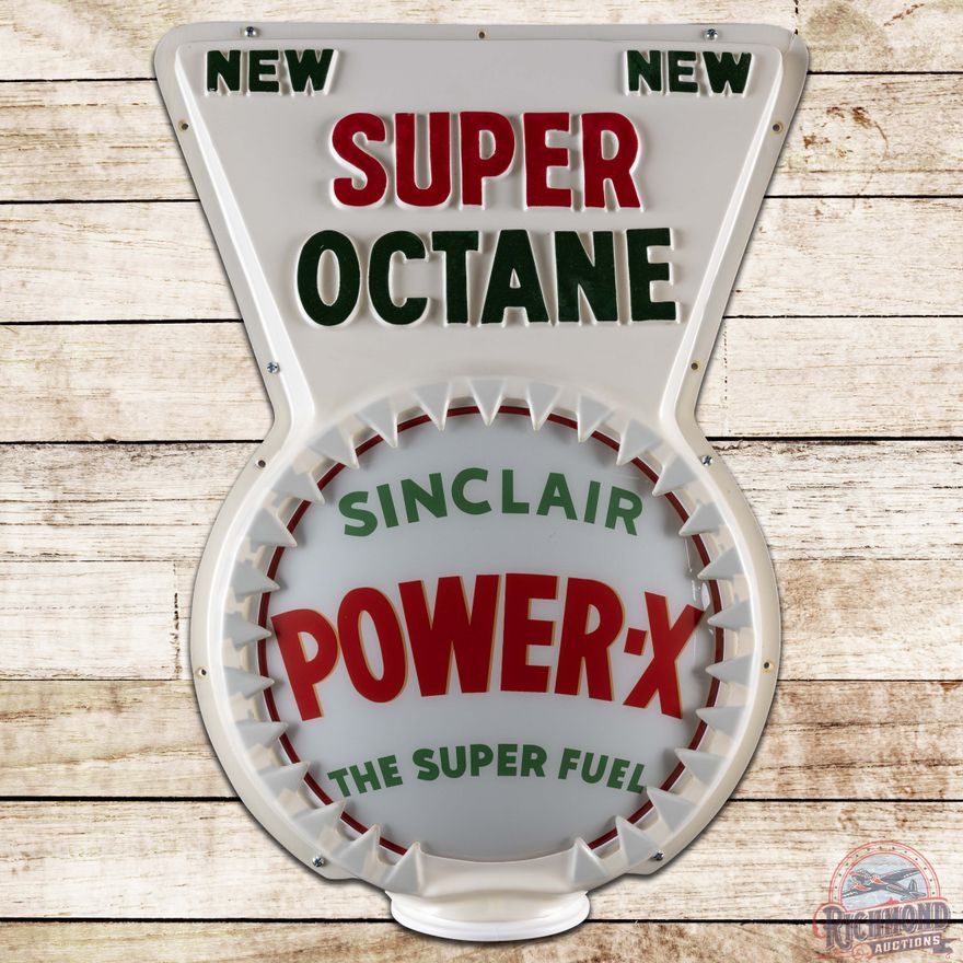 Sinclair New Super Octane Gas Pump Globe Topper