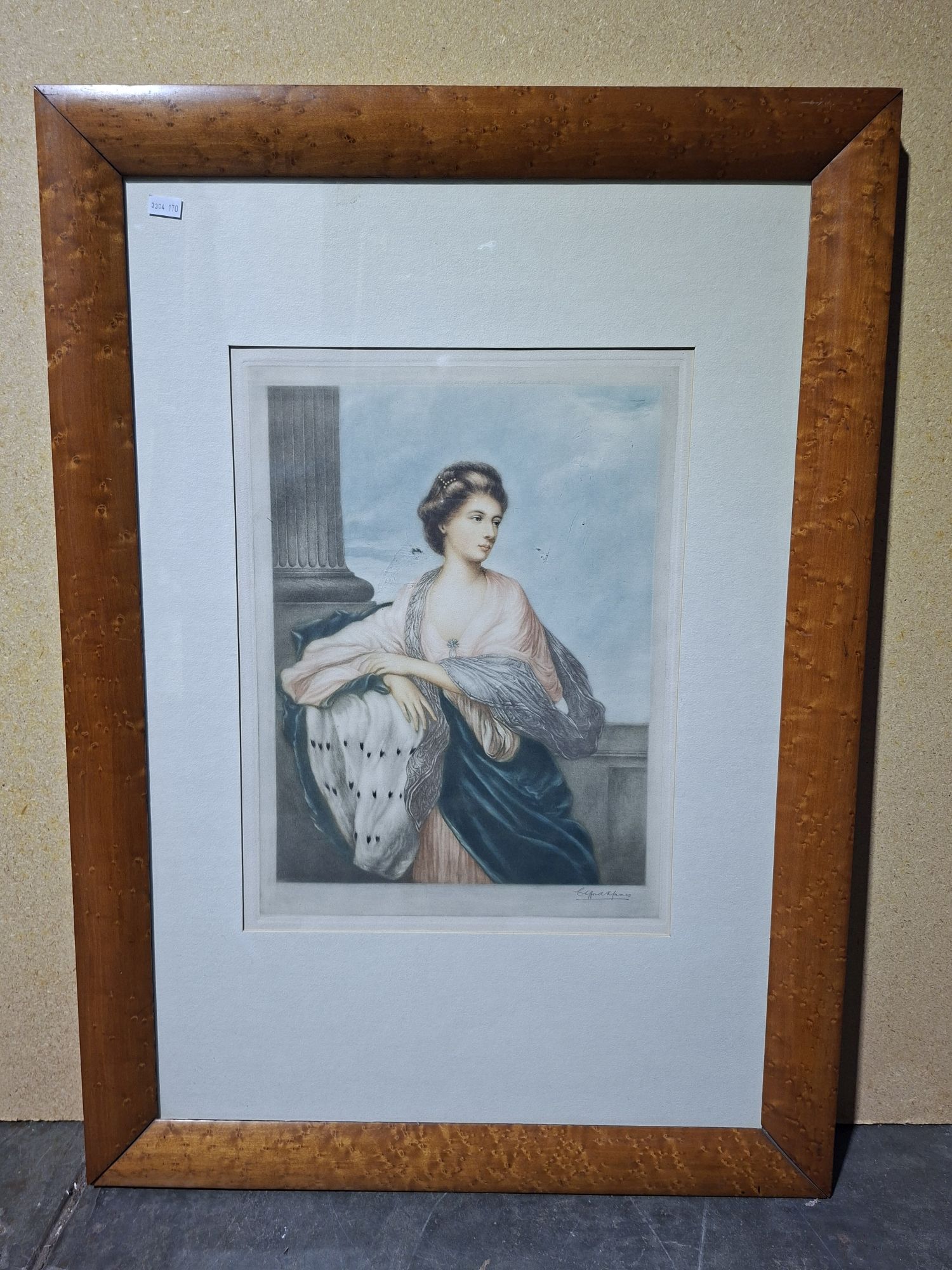 Continental Coloured Lithograph