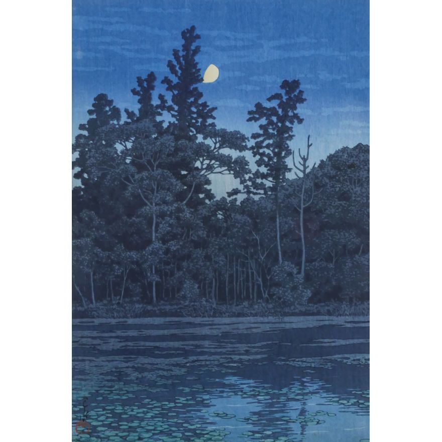 Kawase Hasui ''Sanpoji Pond, Shakujii'' 1930 Woodblock
