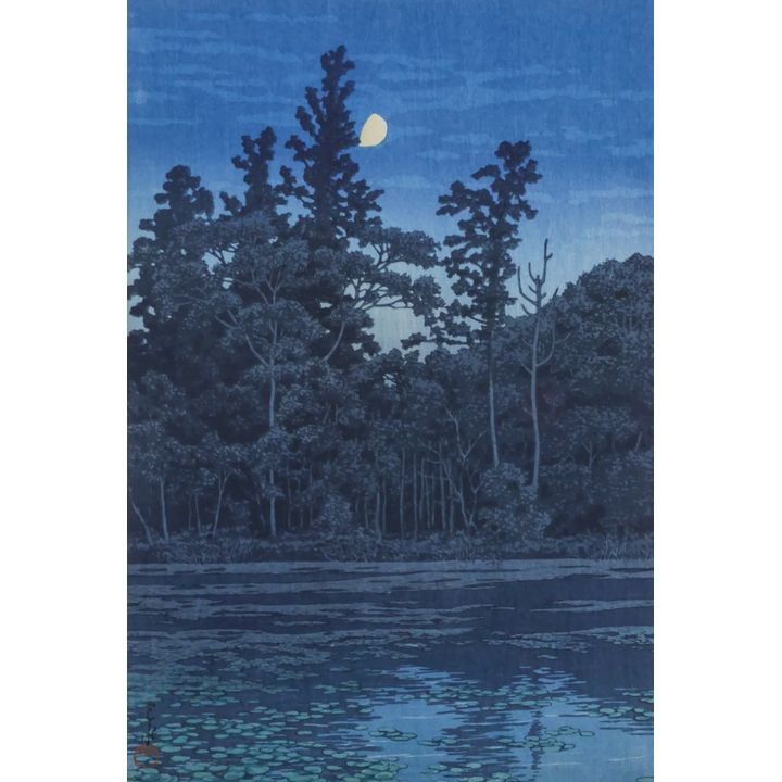 Kawase Hasui ''Sanpoji Pond, Shakujii'' 1930 Woodblock