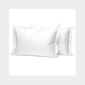 Pizuna 400TC Cotton Pillow Cases Set of 2 - Bright White - King - 100 Long Staple Cotton Soft Sateen Weave - 51485/403