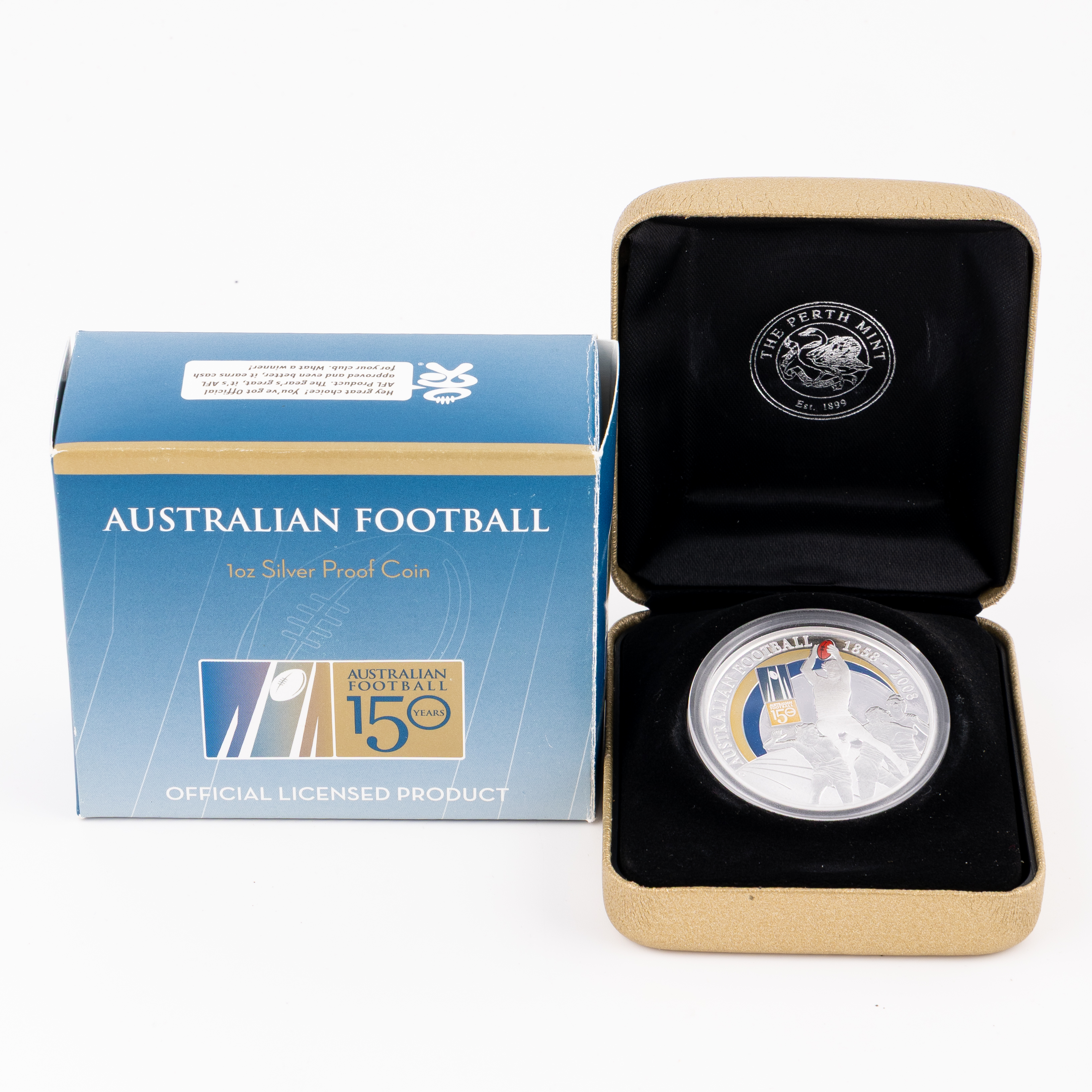 Elizabeth II, Perth Mint - Australian Football 150 Years, One Dollar, 2008, FDC