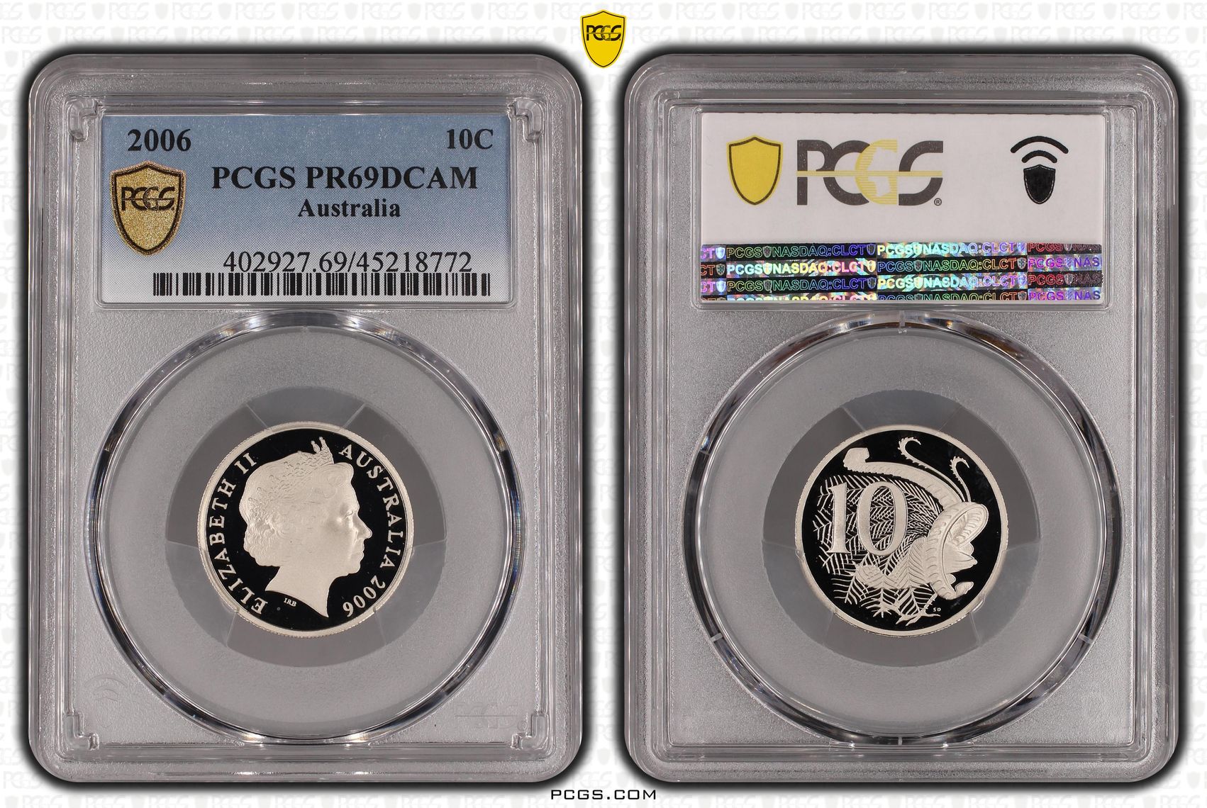 Ten Cent, 2006, Pcgs Pr69dcam