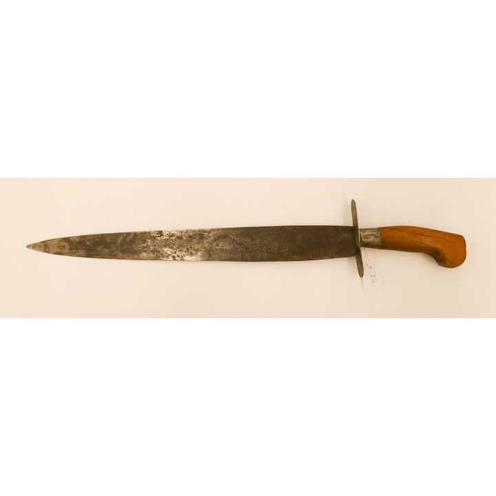 Short Sword or Machete. Tropical wood handle.